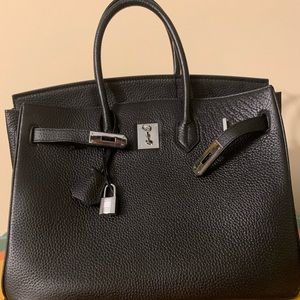 Real leather 35 cm b style bag no stamp!